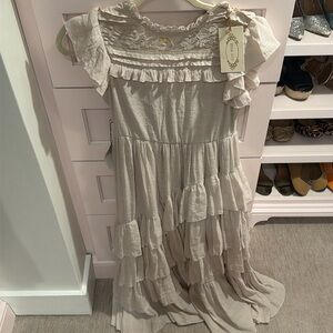 Joyfolie Caroline Dress in Ecru size 10